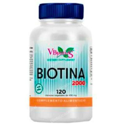 Vbyotics biotina 2000mcg 120vcaps. Vbyotics biotina 2000mcg 120vcaps.