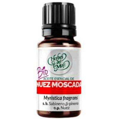 Aceite Esencial Nuez Moscada Herbes del Molí - Bienestar Cognitivo y Relajación Aceite Esencial Nuez Moscada Herbes del Molí - Bienestar Cognitivo y Relajación