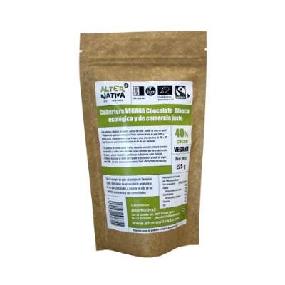 Alternativa 3 cobertura chocolate blanco 40% 225 gr bio vegan Alternativa 3 cobertura chocolate blanco 40% 225 gr bio vegan