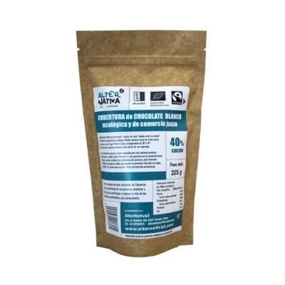 Alternativa 3 cobertura chocolate blanco 40% cacao 225 gr bio Alternativa 3 cobertura chocolate blanco 40% cacao 225 gr bio