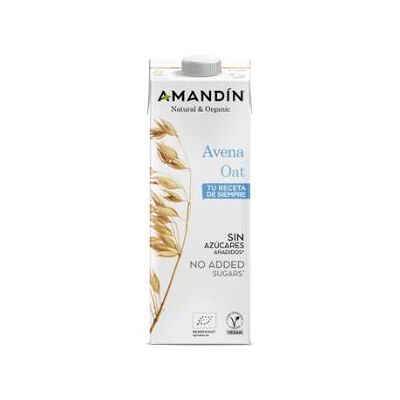 Amandin bebida vegetal de avena 1 lt x 6 uds Amandin bebida vegetal de avena 1 lt x 6 uds