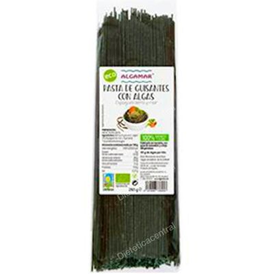 Algamar espagueti de guisantes y algas 250gr. bio Algamar espagueti de guisantes y algas 250gr. bio