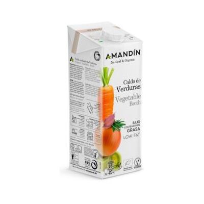 Amandin caldo de verduras 1lt 6uds. bio Amandin caldo de verduras 1lt 6uds. bio