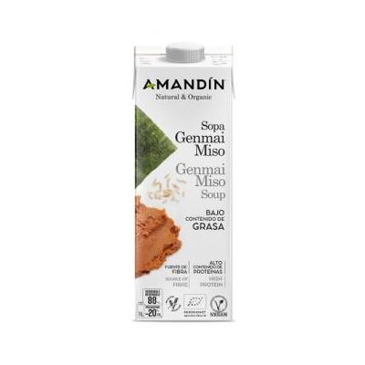 Amandin sopa genmai miso 1lt 6uds. bio Amandin sopa genmai miso 1lt 6uds. bio