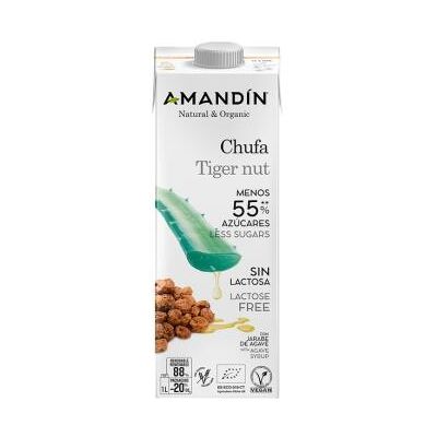Amandin bebida de chufa 1lt 6uds. bio Amandin bebida de chufa 1lt 6uds. bio