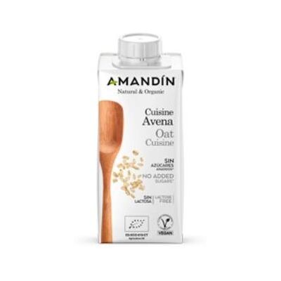 Amandin cuisine crema de avena 200ml 24uds. bio Amandin cuisine crema de avena 200ml 24uds. bio