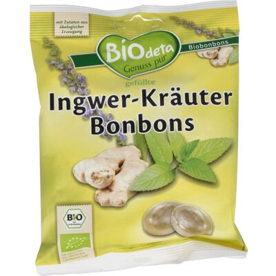 Biodeta caramelos de jengibre y hierbas 75gr. bio Biodeta caramelos de jengibre y hierbas 75gr. bio