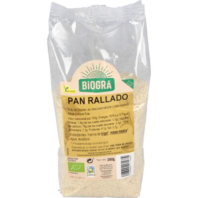 Biográ Pan Rallado Bio - 250g - Pan Rallado Biográ Pan Rallado Bio - 250g - Pan Rallado