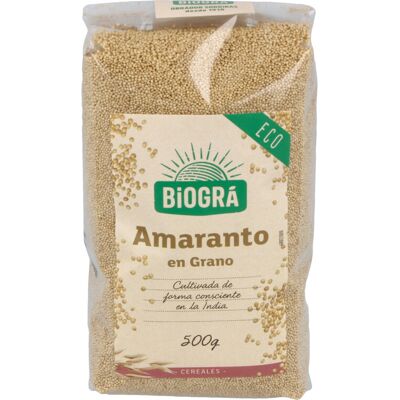 Amaranto en grano orgánico - Sin gluten, vegano, 500 g Amaranto en grano orgánico - Sin gluten, vegano, 500 g