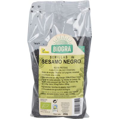 Sésamo Negro Bio de Biográ 250 g Sésamo Negro Bio de Biográ 250 g