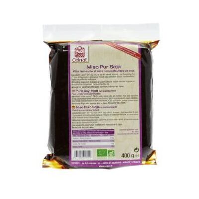 Celnat Miso Hatcho Orgánico - Soja, Fermentado 3 Años, 400g Celnat Miso Hatcho Orgánico - Soja, Fermentado 3 Años, 400g