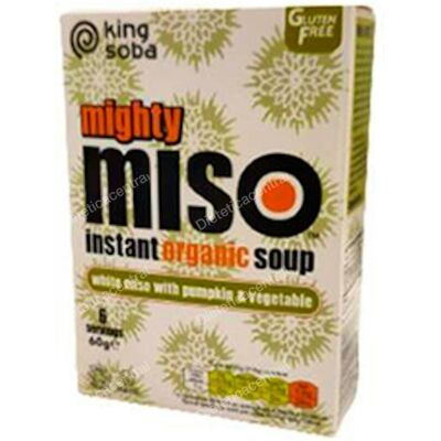 King soba sopa miso calabaza-verduras instant 6sbrsx10gr bio King soba sopa miso calabaza-verduras instant 6sbrsx10gr bio