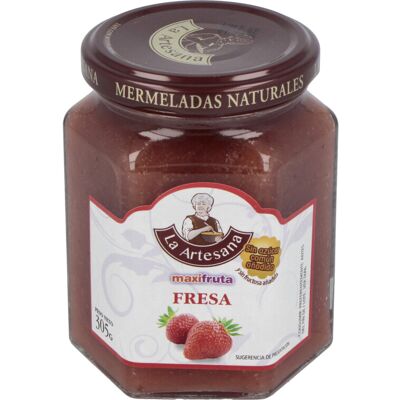 Mermelada de fresa sin azúcar - La Artesana 305 g Mermelada de fresa sin azúcar - La Artesana 305 g