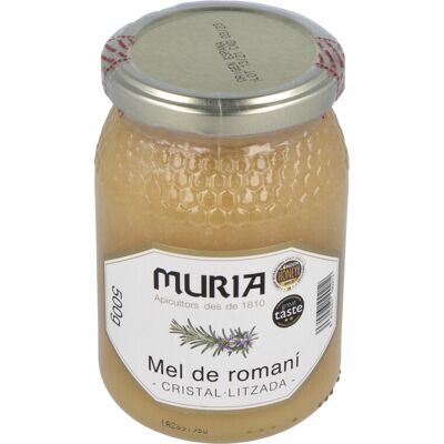 Muria Miel de Romero - 500g - Cruda, Cristalizada, Natural Muria Miel de Romero - 500g - Cruda, Cristalizada, Natural