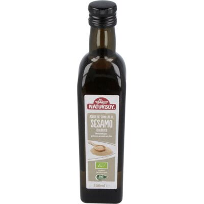 Aceite de Sésamo Bio Natursoy 500 ml - Vegano y Prensado en frío Aceite de Sésamo Bio Natursoy 500 ml - Vegano y Prensado en frío
