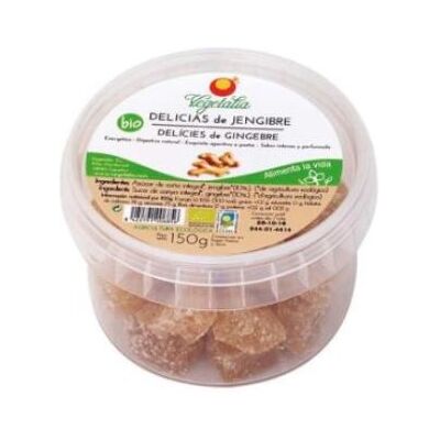 Vegetalia bio delicias de jengibre caramelos de goma 150gr. Vegetalia bio delicias de jengibre caramelos de goma 150gr.