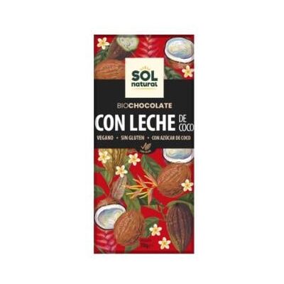 Chocolate Vegano con Leche de Coco Orgánica - Sol Natural Chocolate Vegano con Leche de Coco Orgánica - Sol Natural