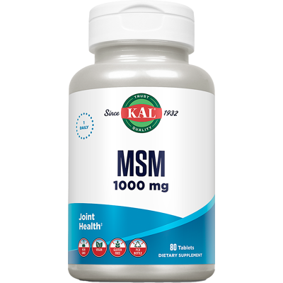 Kal MSM 1000 mg Comprimidos - Apoya la salud de las articulaciones Kal MSM 1000 mg Comprimidos - Apoya la salud de las articulaciones