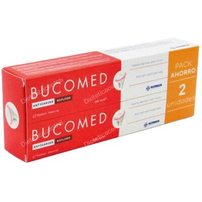 Bucomed bucomed anticaries pack pasta 2 x 125 ml Bucomed bucomed anticaries pack pasta 2 x 125 ml