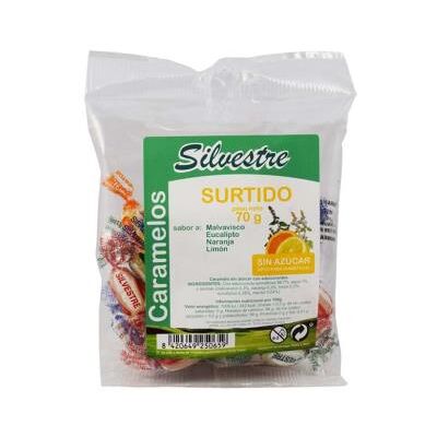 Caramelos surtidos sin azúcar Silvestre - 70g Caramelos surtidos sin azúcar Silvestre - 70g