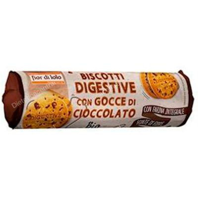 Fior di loto galletas digestive con chips choco tubo 250gr. bio Fior di loto galletas digestive con chips choco tubo 250gr. bio