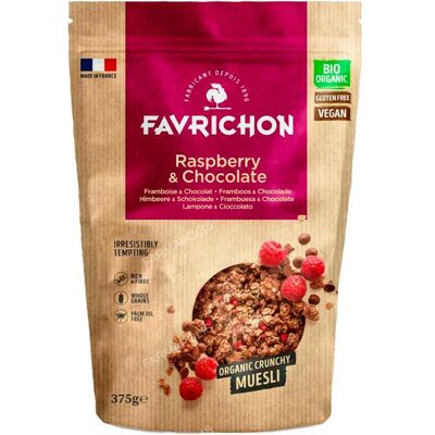 Favrichon crunchy muesli raspberry chocolate 375 gr. bio sg vegan Favrichon crunchy muesli raspberry chocolate 375 gr. bio sg vegan
