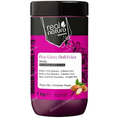 Real Natura Mascarilla para Cabello Anti Frizz Argán - 1 Kg Real Natura Mascarilla para Cabello Anti Frizz Argán - 1 Kg