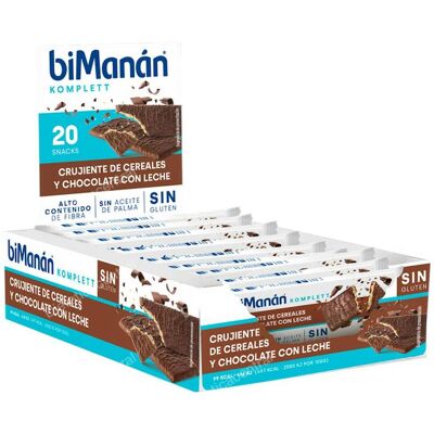 BIMANÁN Bekomplett Barritas de Cereal Sin Gluten - Chocolate con Leche BIMANÁN Bekomplett Barritas de Cereal Sin Gluten - Chocolate con Leche