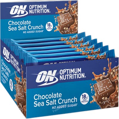 Optimum nutrition on chocolate sea salt bar 12x55g Optimum nutrition on chocolate sea salt bar 12x55g