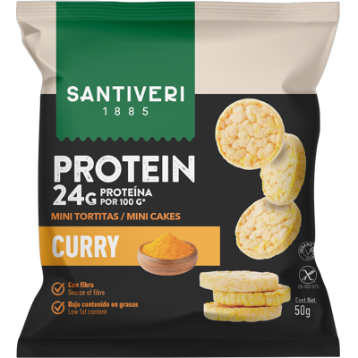 Santiveri mini tortitas protein curry Santiveri mini tortitas protein curry
