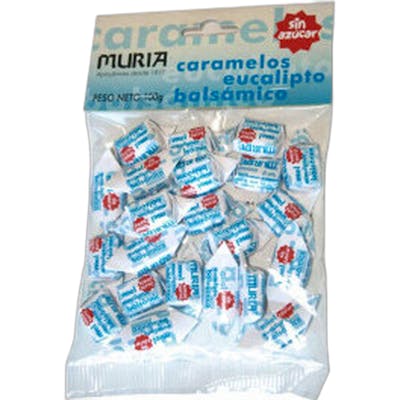 Muria caramelos de miel y eucalipto s/azucar 100 gr. Muria caramelos de miel y eucalipto s/azucar 100 gr.
