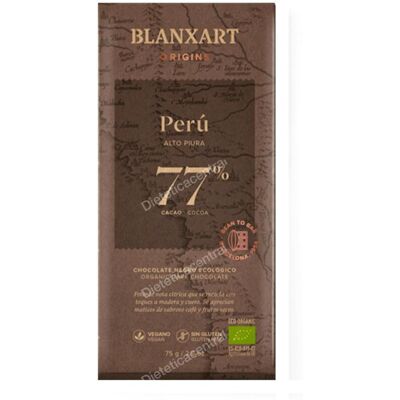 Blanxart chocolate negro 77% peru 75 gr eco Blanxart chocolate negro 77% peru 75 gr eco