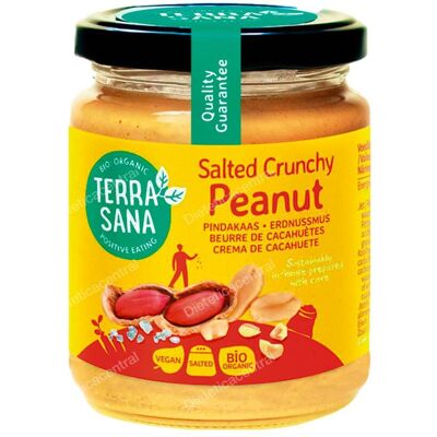 Terrasana crema de cacahuete crunchy con sal himalaya 250g Terrasana crema de cacahuete crunchy con sal himalaya 250g