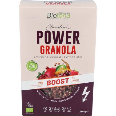 Biotona Power granola boost Muesli - Sin gluten, Crujiente, Ingredientes naturales Biotona Power granola boost Muesli - Sin gluten, Crujiente, Ingredientes naturales