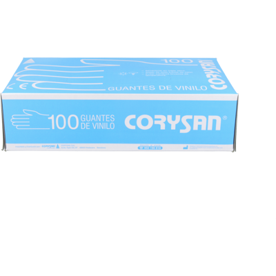 Corysan corysan guantes vinilo transpar s/polvo t/m 100 un Corysan corysan guantes vinilo transpar s/polvo t/m 100 un