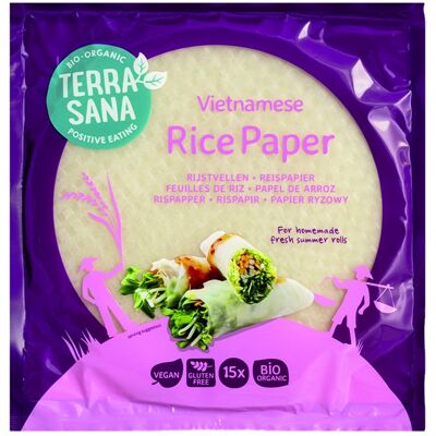 Papel de arroz sin gluten BIO de Terrasana - Papel de arroz Papel de arroz sin gluten BIO de Terrasana - Papel de arroz