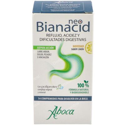 Aboca Neobianacid - Limón Reflujo Ácido Digestivo 14 tabletas Aboca Neobianacid - Limón Reflujo Ácido Digestivo 14 tabletas