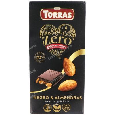 Torras Zero Negro 72% Cacao Almendras - Chocolate Torras Zero Negro 72% Cacao Almendras - Chocolate
