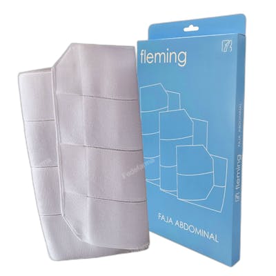 Fleming - Faja Abdo Elastica Velcro Cont 4B T2 - Blanco Fleming - Faja Abdo Elastica Velcro Cont 4B T2 - Blanco