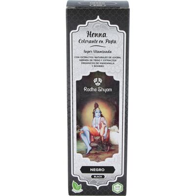 Radhe shyam henna pasta negro 200gr. Radhe shyam henna pasta negro 200gr.