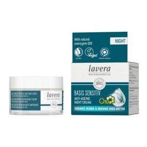 Lavera Basis Sensitiv Q10 Crema de noche para rostro 50 ml Lavera Basis Sensitiv Q10 Crema de noche para rostro 50 ml