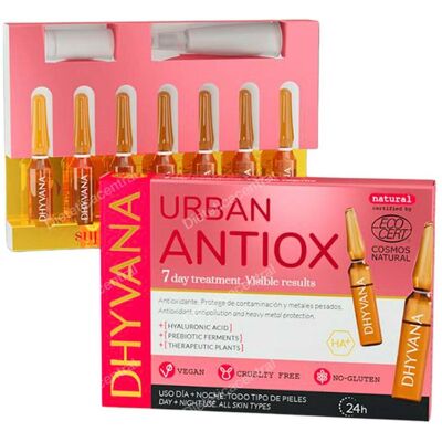 Cuidado facial Antioxidante Urbano de Dhyvana - 7 Ampollas 2ml Cuidado facial Antioxidante Urbano de Dhyvana - 7 Ampollas 2ml