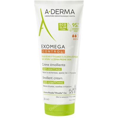 A-derma exomega control crema emoliente 200ml. A-derma exomega control crema emoliente 200ml.