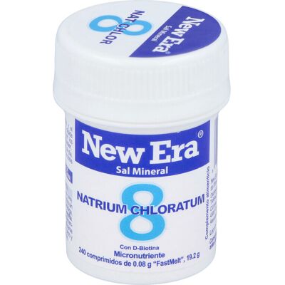 New Era Schüssler 8 Natrium Chloratum 240 comprimidos sublinguales - Suplemento dietético New Era Schüssler 8 Natrium Chloratum 240 comprimidos sublinguales - Suplemento dietético