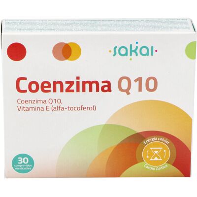 Sakai Coenzima Q10 - 30 Comprimidos Masticables - Suplemento Alimenticio Sakai Coenzima Q10 - 30 Comprimidos Masticables - Suplemento Alimenticio