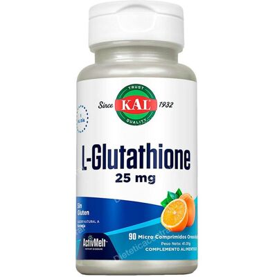 Kal L-Glutathione 25mg Suplemento - 90 Cápsulas Kal L-Glutathione 25mg Suplemento - 90 Cápsulas
