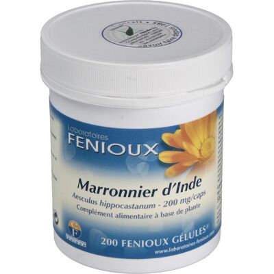Fenioux Castaño de Indias 200 cápsulas - Suplemento alimenticio Fenioux Castaño de Indias 200 cápsulas - Suplemento alimenticio