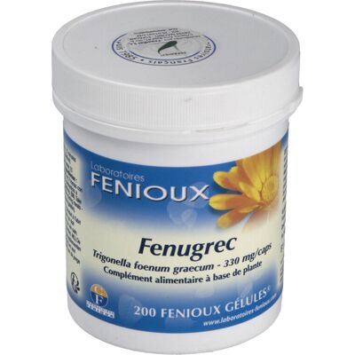 Fenioux Fenogreco 200 Cápsulas 330 mg - Complemento Alimentar Fenioux Fenogreco 200 Cápsulas 330 mg - Complemento Alimentar