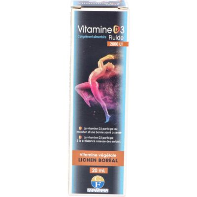 Vitamina D3 Líquida 20ml de Fenioux - Suplemento Vitamina D3 Líquida 20ml de Fenioux - Suplemento