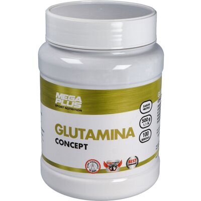 MegaPlus Glutamina Concept 500 g en polvo - Complemento alimenticio MegaPlus Glutamina Concept 500 g en polvo - Complemento alimenticio